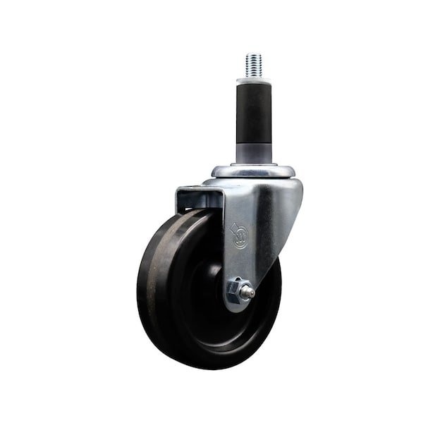 4'' SS Phenolic Wheel Swivel 1-1/8'' Expanding Stem Caster